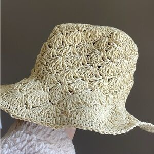 J. Crew Cream Crochet Hat
